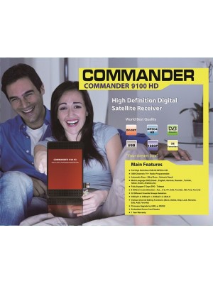 Δορυφορ. ψηφιακός δέκτης, COMMANDER 9100HD, + CARD READER